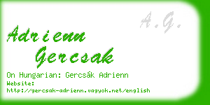adrienn gercsak business card