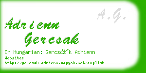 adrienn gercsak business card